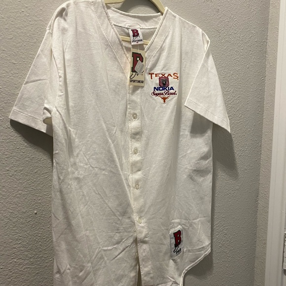University of Texas Longhorns Boa Pro Classic Baseball Cotton Jersey Made in USA - Picture 2 of 6